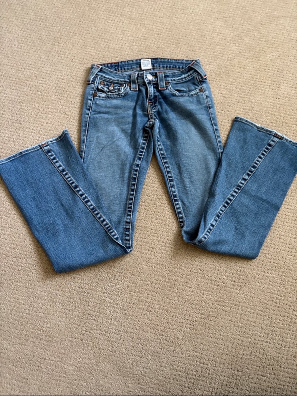 True Religion Medium Blue Boot Cut Jeans